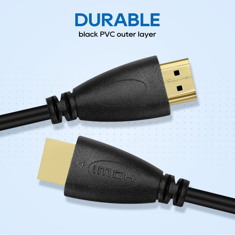 UCEC Short Coiled HDMI Cable, Short HDMI Cable 1 Foot-1.5 Foot(A to A), 4K@60Hz Ultra High Speed Supports for Monitor, Laptop, PC, Camera, Projector - Image 5